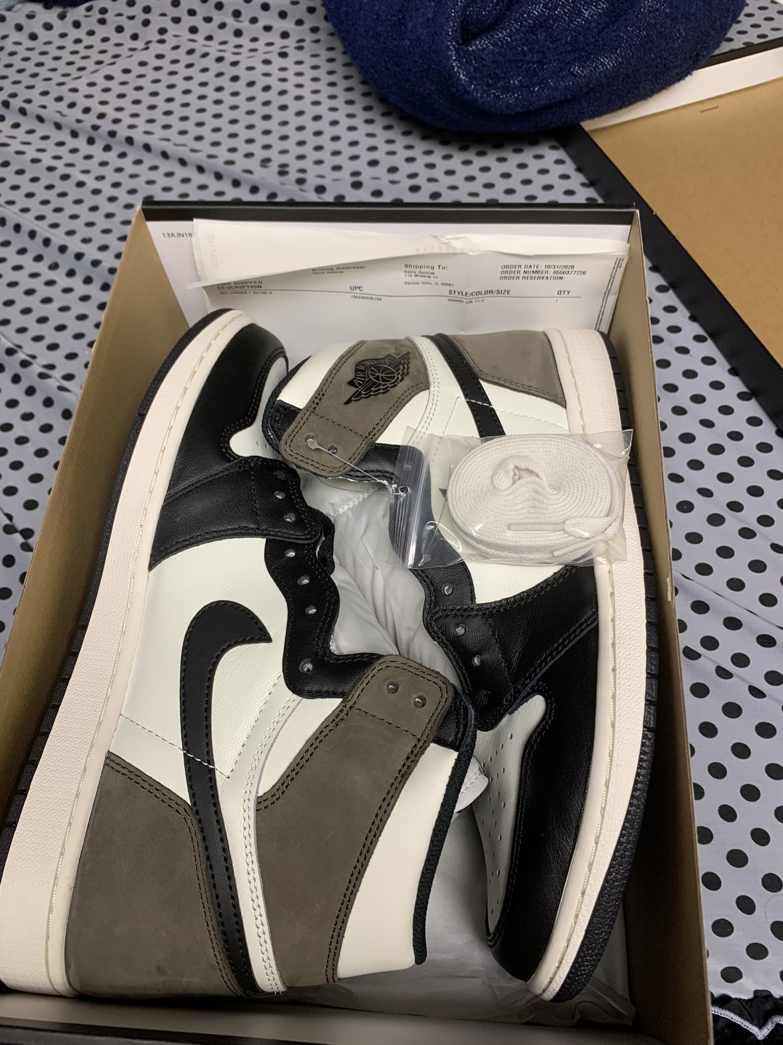 DS Air Jordan 1 Mocha Size 11