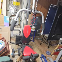 Home GYM Equipment $325 w/Extra Bench And Ab Machine