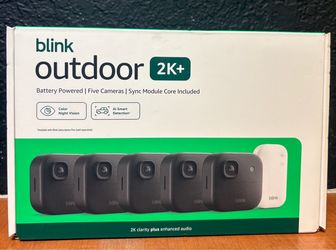 Blink Outdoor 2k+ 5-Camera Wireless Battery Powered System