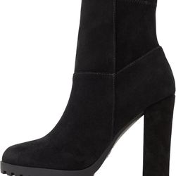 Aldo BLACK SUEDE ANKLE BOOTS