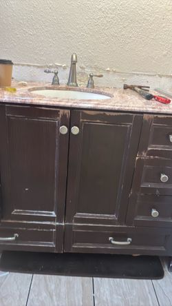 Bathroom caninets 4”inc wide 34 long