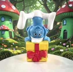 2011 McDonald's 3" JOKEY Smurf #9 Happy Meal Toy PVC Mini Pocket Action Figure. This is a 2011 McDonald's Happy Meal Jokey Smurf figurine.The 3-inch t