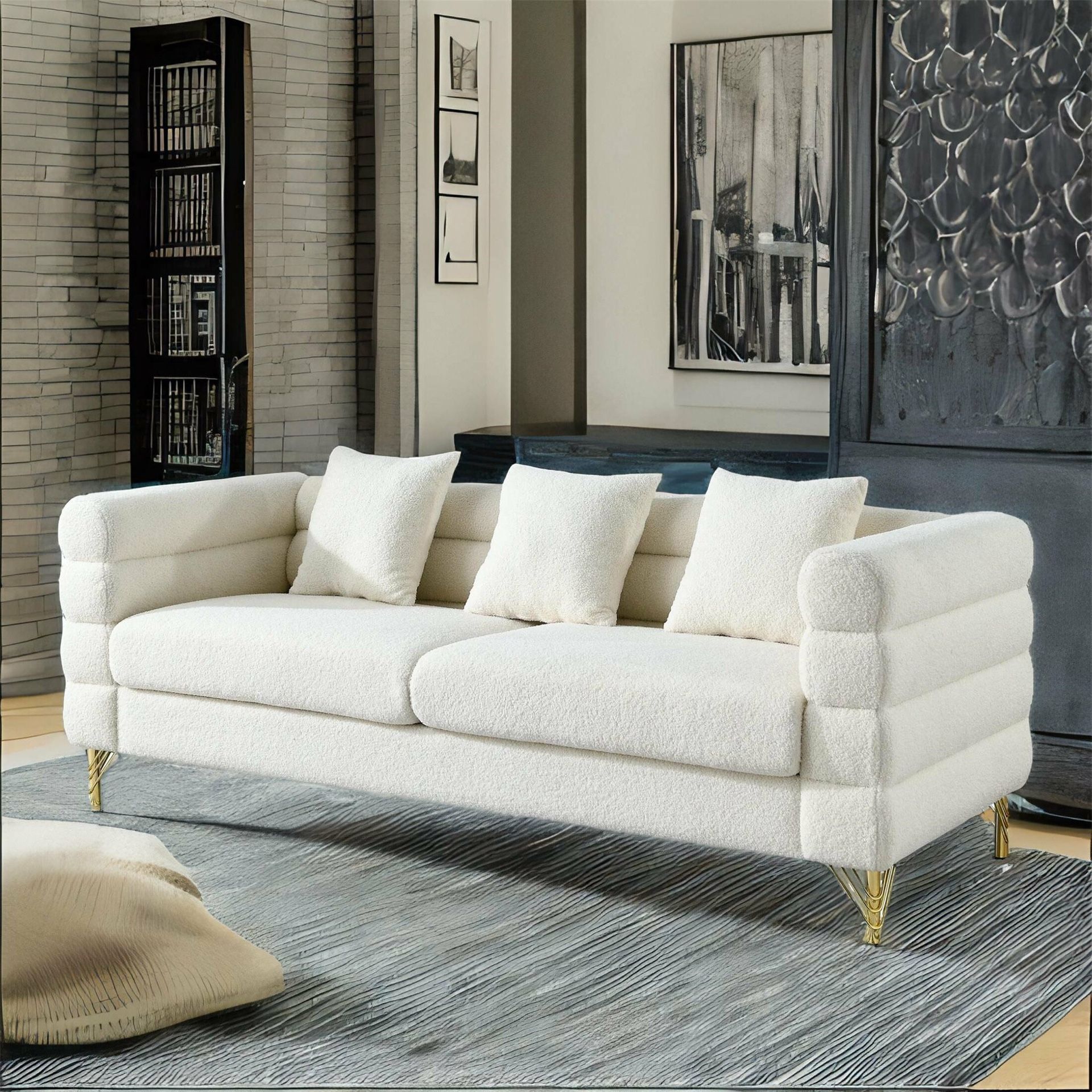 NEW 81” Sofa (s) White