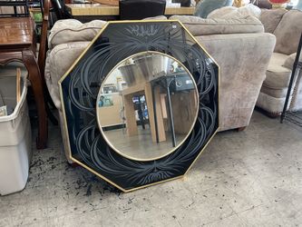 Vintage Octagonal Wall Mirror