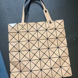 BAO BAO ISSEY MIYAKE Orange Lucent and Flesh pink Boxy Tote .Women Tote / Bag . Two colors.