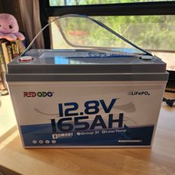 Redodo 12V 165Ah Lithium Battery