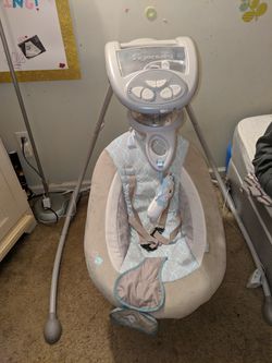 Ingenuity baby swing with mobile and charger
