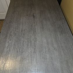 Table & 4 Chairs With Shelves