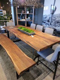 Live edge dining table