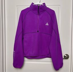 Nike ACG Wolf Tree Polartec 1/4 Zip Fleece Jacket Women’s Purple Sz S