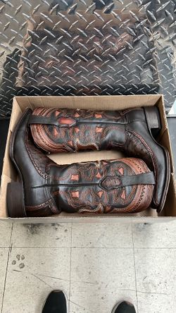 Los Altos Ostrich Narrow Square Toe Size 10  Boots