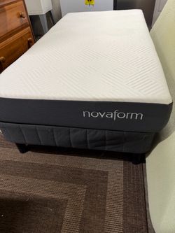 Nice very clean twin bed with frame
