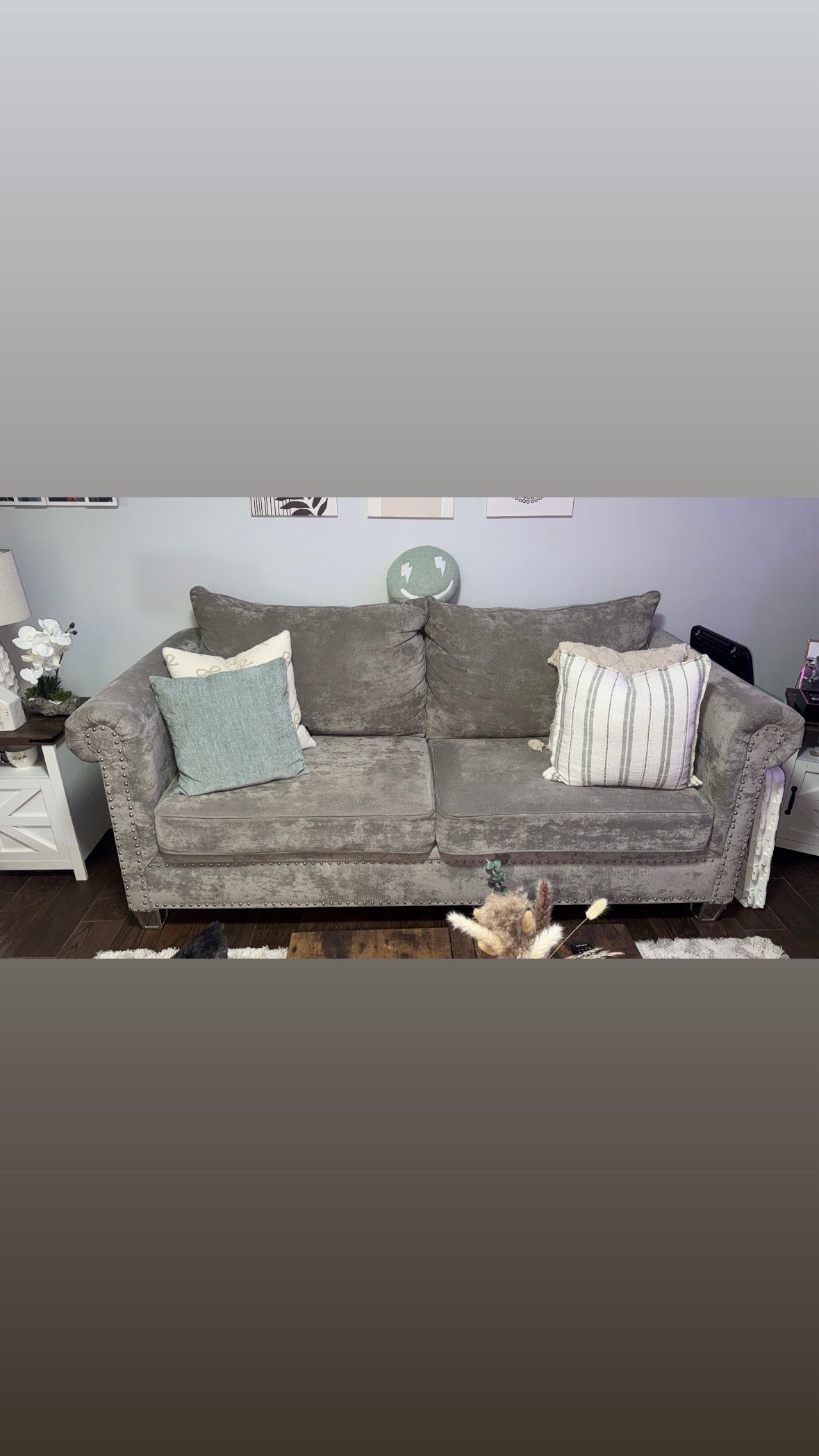 Grey Sofa & Love Seat Couches
