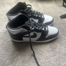size 15 high top panda dunks