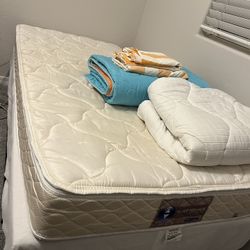 Sleep Number Twin Bed W/ Box Spring And Frame