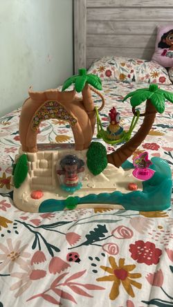 moana little people toy set
