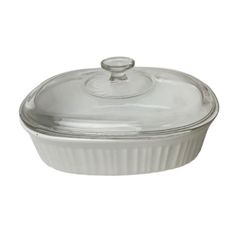 Corningware French White 2.5qt Casserole Dish With Lid 