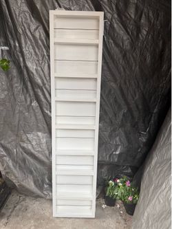 Behind doors spices metal bookshelves great condition