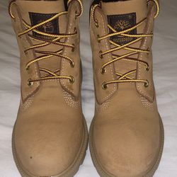 Boys Youth Timberland Wheat Boots Size 1.5 Y EUC