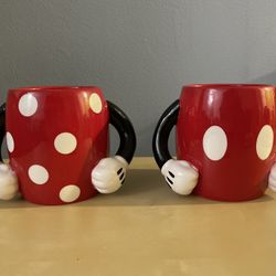 Disney Mickey And Minnie Mugs Set