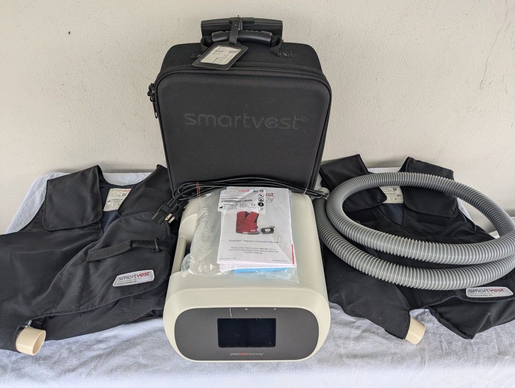 Smartvest Case Clearway Smart Vest System w/ 2 Vests (Adult M & L) 13 Hrs for Sale in ...