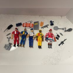 The Corps! Action Figure Rescue Figure Lot Of 5 Lanard 