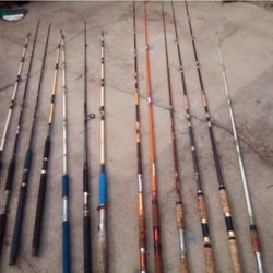 13 Deep Sea Fishing Rods No Reels