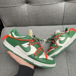 Off White Dunk Pink Green Size 11