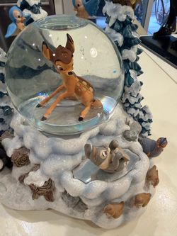 Disney Bambi Snow Globe with Thumper Base
