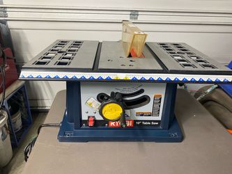Ryobi 10 table saw precision cutting system table saw blue