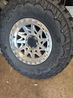 17x9 Lock Offroad Rims 6 lug 6x139 6x5.5 on new tires 35 1250 17