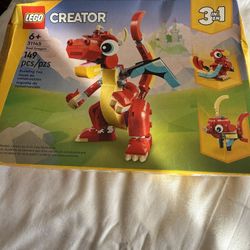 Lego Creator Red Dragon .  New