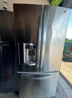 Stainless LG French Door Fridge with Water Dispenser