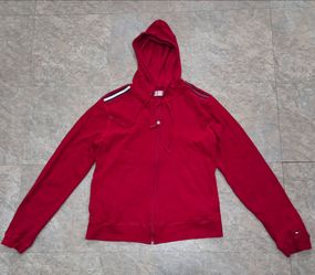 Tommy Hilfiger Red Full-Zip Hoodie