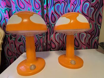 90s IKEA Cloud Mushroom Lamp Set (2)
