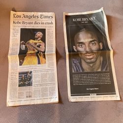 Kobe Bryant Newspaper Articles 1/27/2020