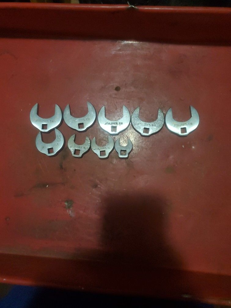 Proto Crowfoot Wrenches Set Of 9 Pieces