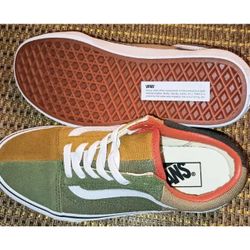 New Vans Old Skool Split Dimension Duck Canvas Multi Sneaker Low-Top 5 M 6.5 W