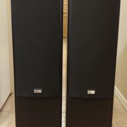 Floor, Subwoofer, and Center Speakers 