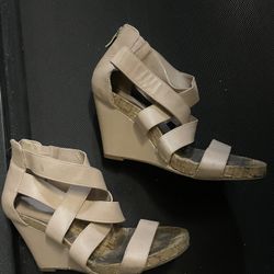 2 BCBG women’s wedge sandals both size 8 1/2 M