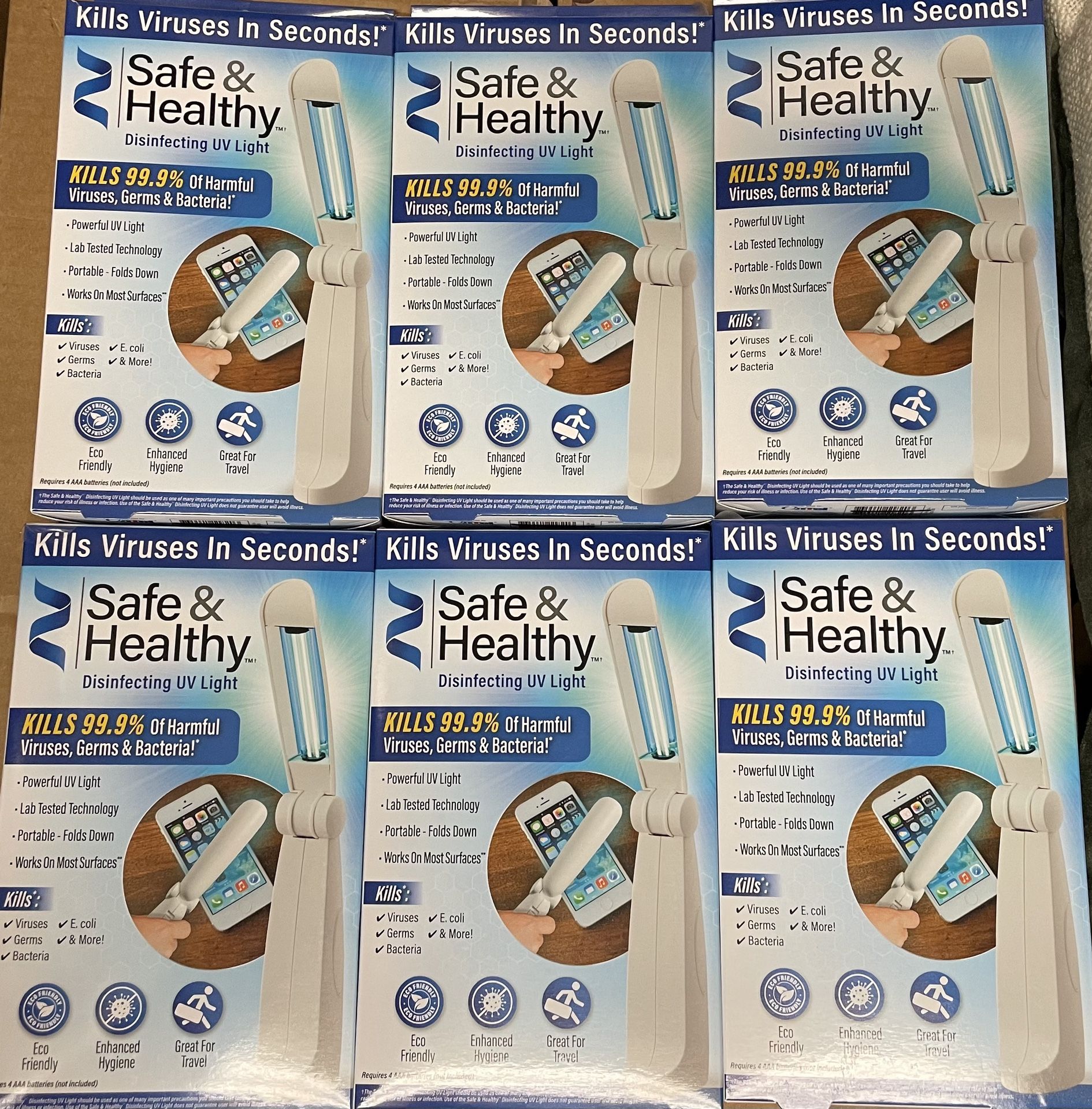 Lot Of Safe & Healthy Disinfecting UV Lights