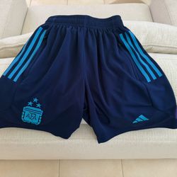 ADIDAS Argentina Training shorts Zip up pockets 3 stars Size - ADULT SMALL