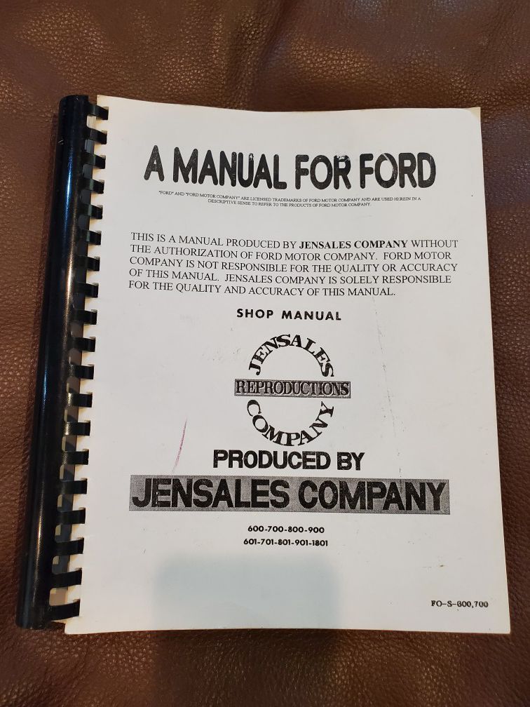 Ford Tractor Shop Manual