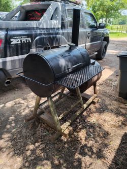 Custom built offset smoker