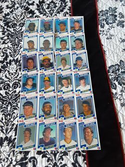 1987 Uncut M&Ms Baseball Cards