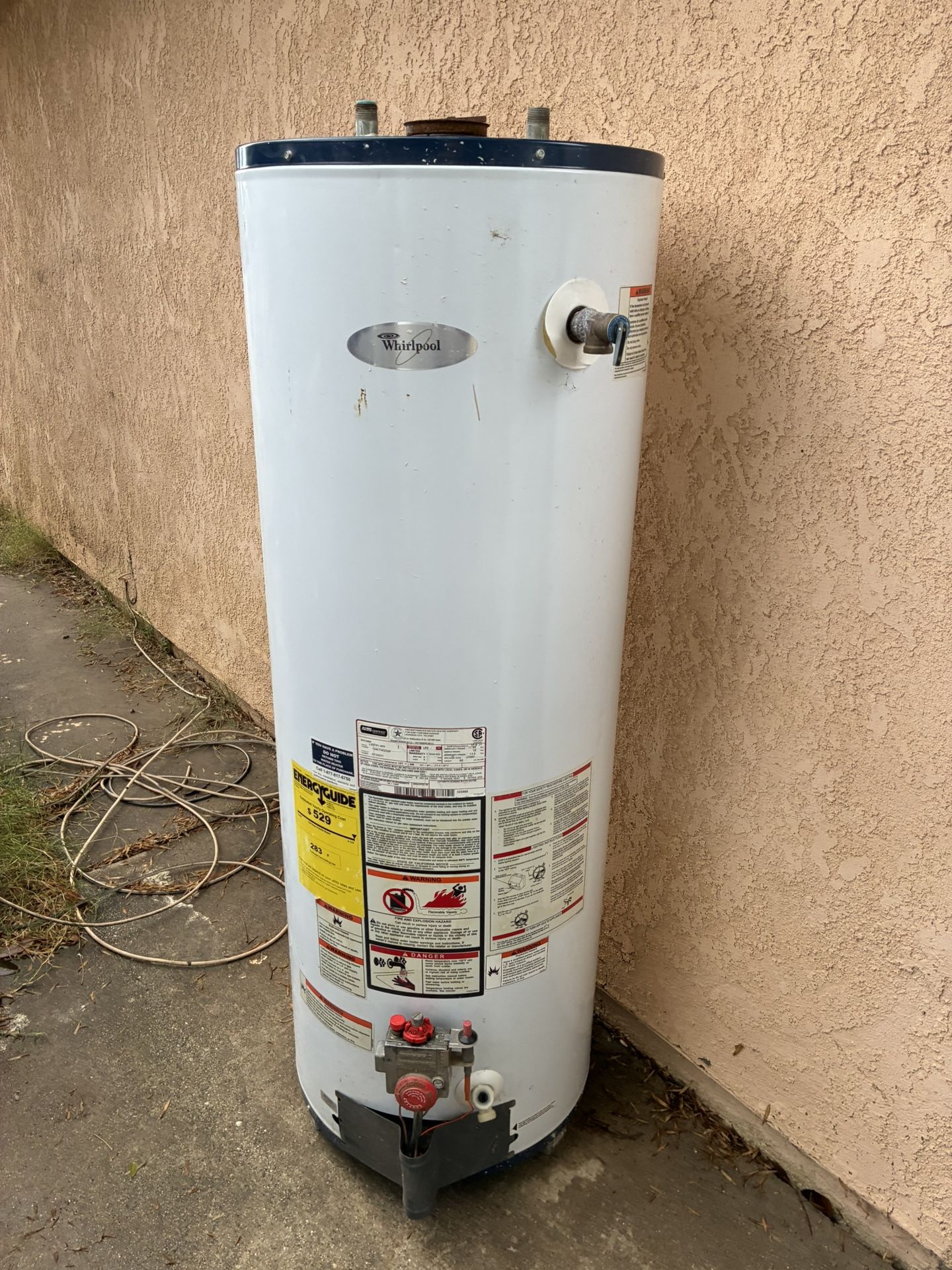 Propane 50 gallon water heater