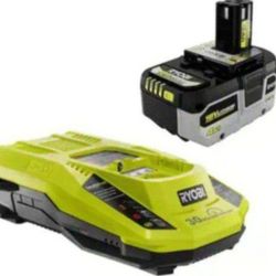 Ryobi One+ 18V 4 AH Battery With Charger