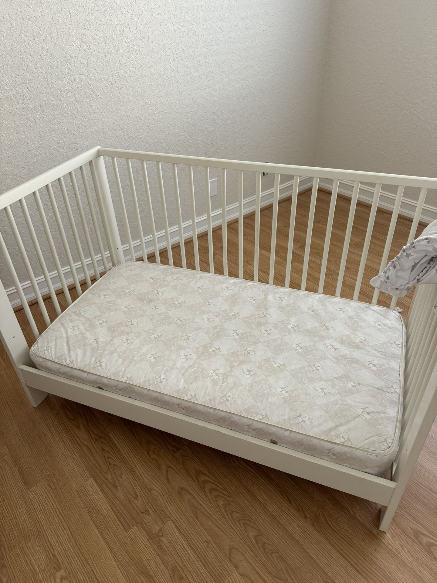 IKEA GULLIVER Crib White, Crib Mattress Sold Separately (Serta)