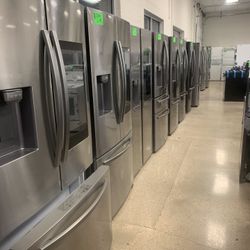 Samsung 36”side By Side Door Fridge Stainless With Family Hub Working Perfectly 4 Months Warranty 