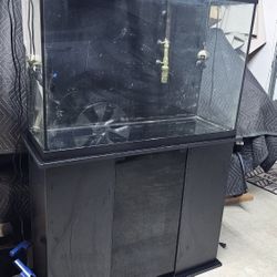 45 gallon aquarium tank with stand and accessories